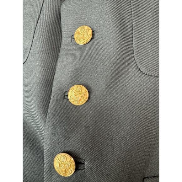 Vintage 1960s Vietnam Era Military Uniform Blazer Jacket Green Size 42R Army - Picture 8 of 9